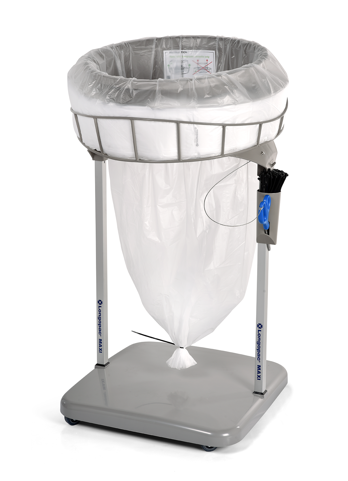 Longopac Stand Maxi: cestino per la raccolta differenziata con sistema a sacco continuo