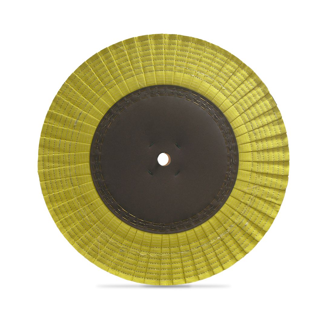 Disco Plissettato in cotone e sisal