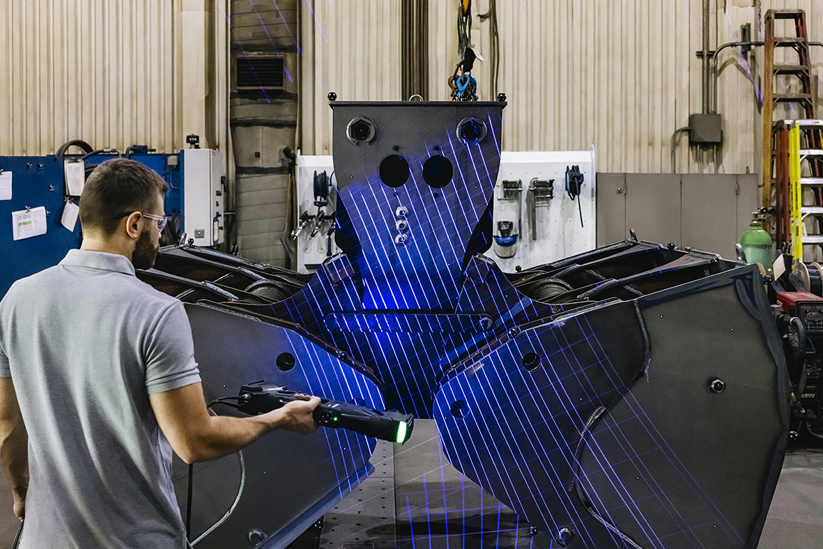 HandySCAN 3D|MAX Series: Lo scanner 3d per metrologia veramente portatile per parti di grandi dimensioni