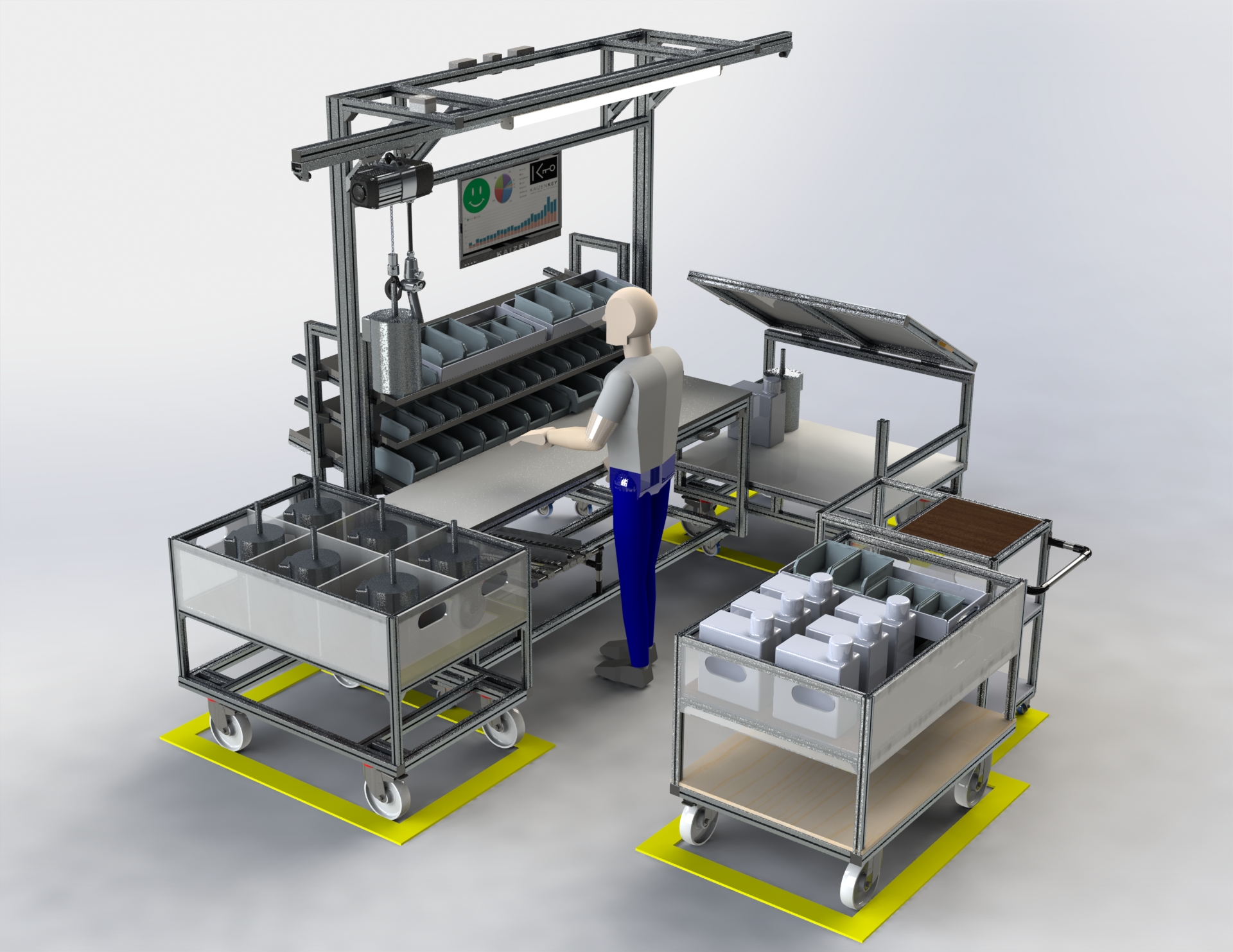 Postazione di lavoro e soluzioni integrate per la logistica