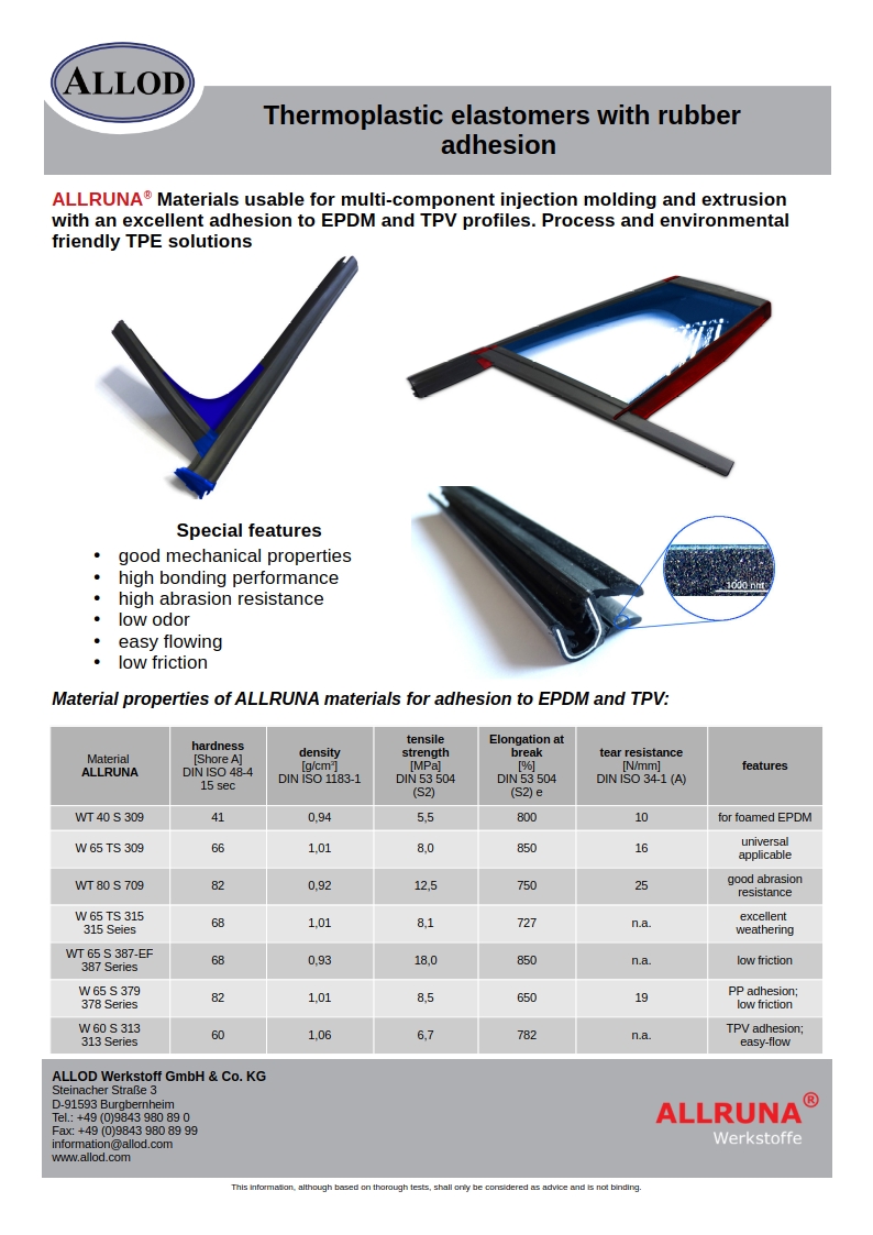 TPE per corner molding e end-capping