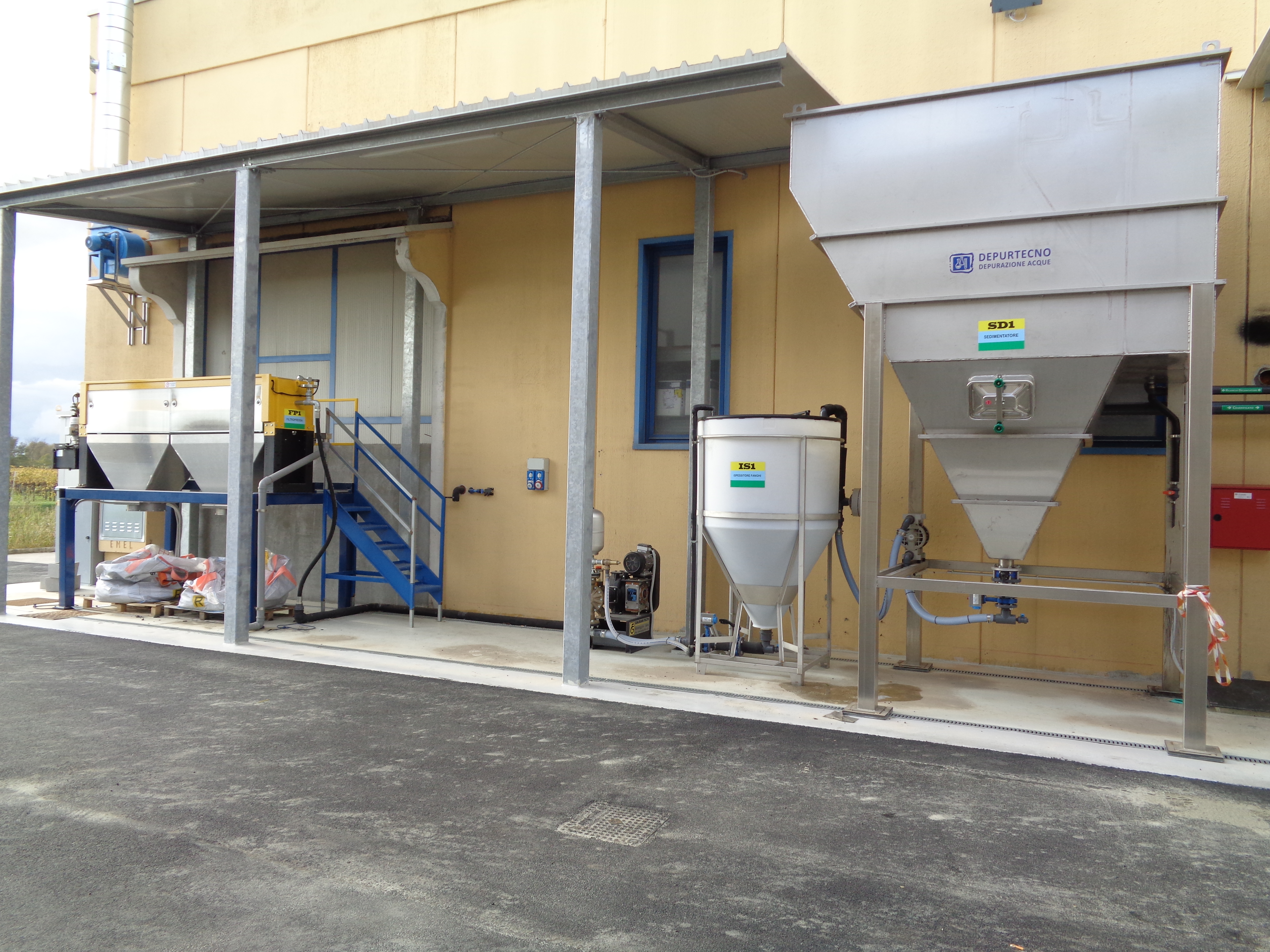 Ispessimento fanghi con filtropressa