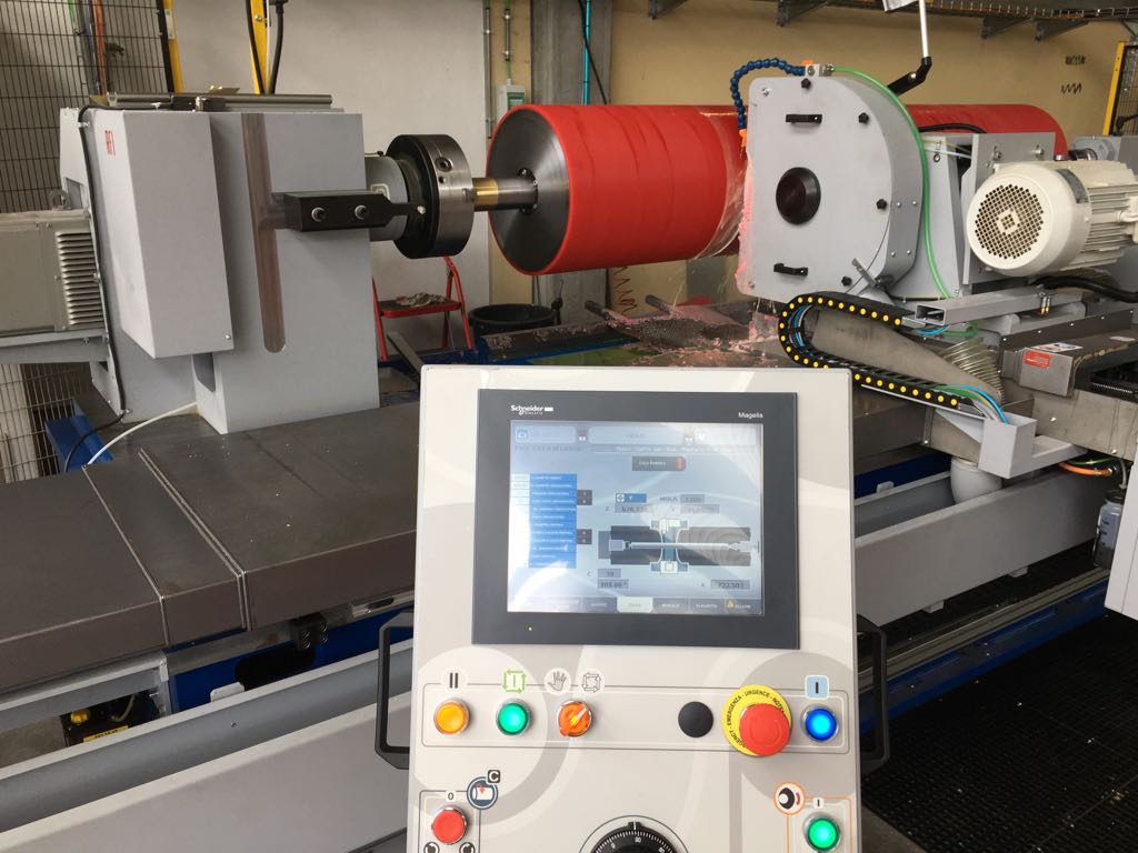 Rettifica rulli in poliuretano