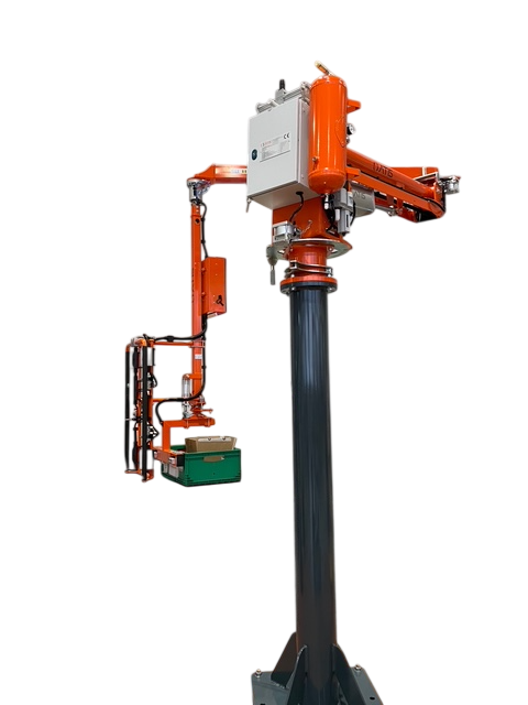 Manipolatore industriale per sollevamento e inclinazione cassette