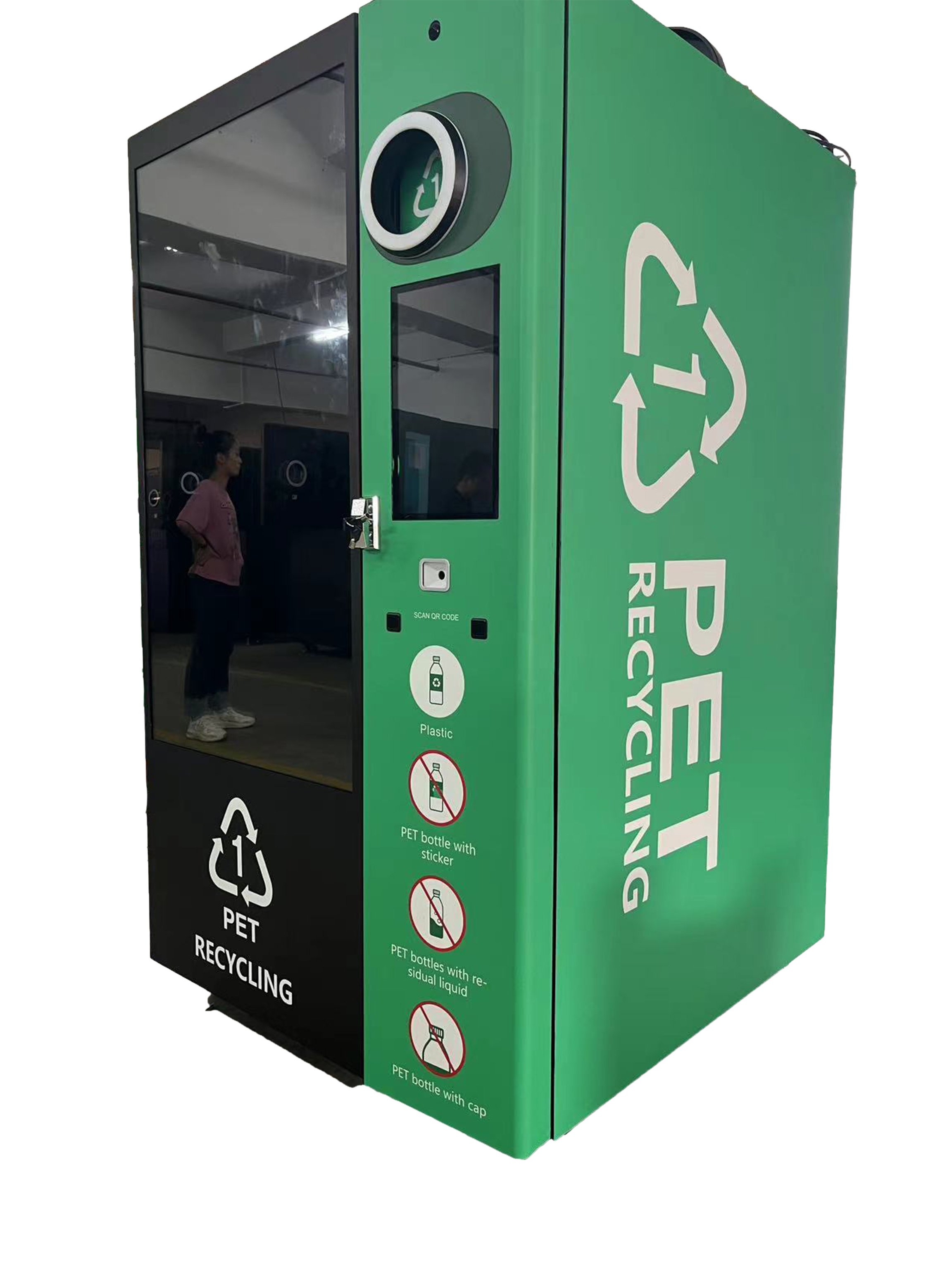 Smart beverage bottle recycling machine