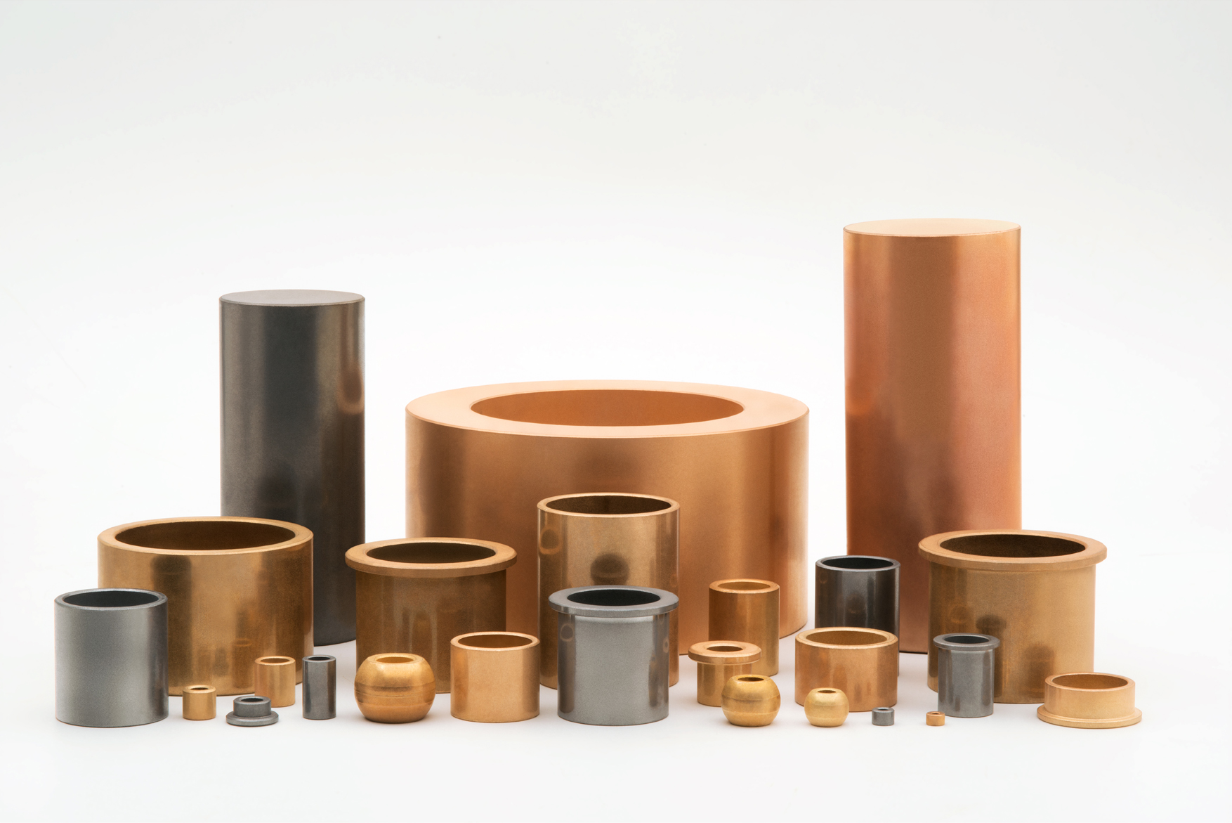 Self-lubricating sintered bearings